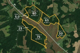 Caldwell Co & Christian Co KY 281.37± Acres In 6 Tracts