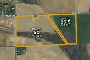 Huron Co MI 76.5± Acres In 2 Tracts