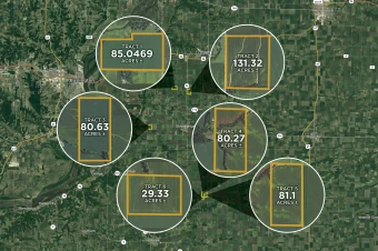 Henderson Co, IL 489.76 acres in 6 Tracts