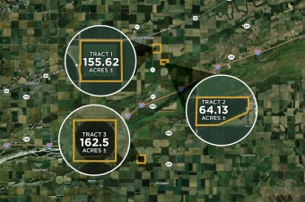 Hall Co, NE 382.25 offered in 3 tracts