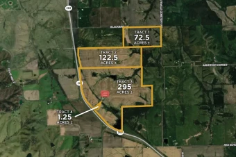 Schuyler Co, MO 496.2± acres offered in 4 tracts