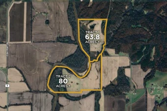 Harrison Co,MO 143.8± acres offered in 2 tracts