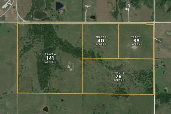 Coffey Co KS 298.63± Surveyed Acres In 4 Tracts