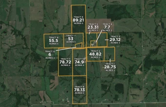 Schuyler Co MO 574.9± Acres In 12 Tracts