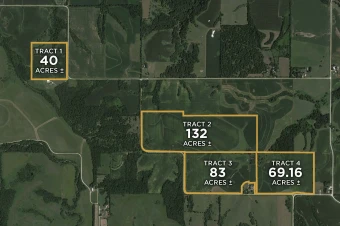 Guthrie Co IA 324.16± Acres In 4 Tracts