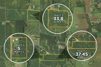 Wayne Co & Henry Co IN 76.25± Acres In 3 Tracts