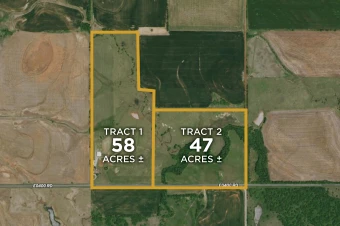 Garfield Co OK 105.8± Acres In 2 Tracts