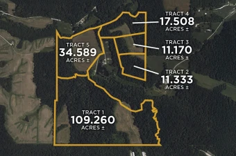 Greene Co IN 185.3± Acres In 5 Tracts
