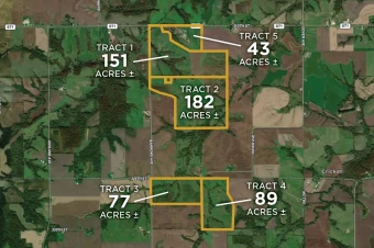 Mahaska Co IA 542± Acres In 5 Tracts