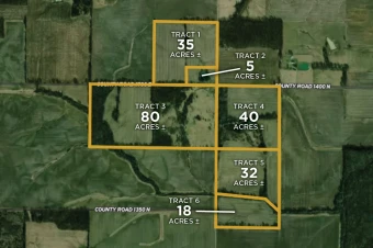 Hamilton Co IL 210± Acres In 6 Tracts