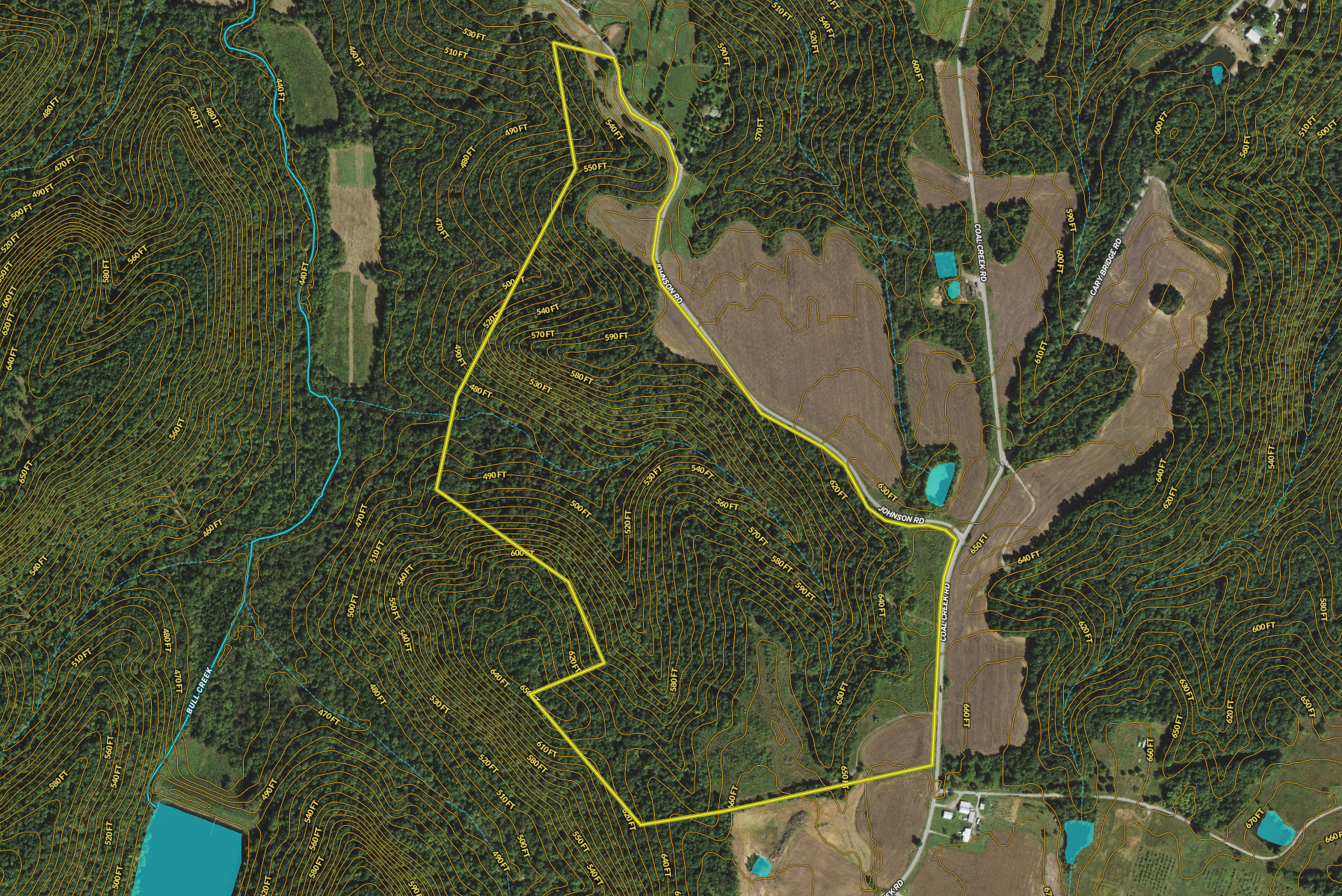 Aerial Tract 5 contour