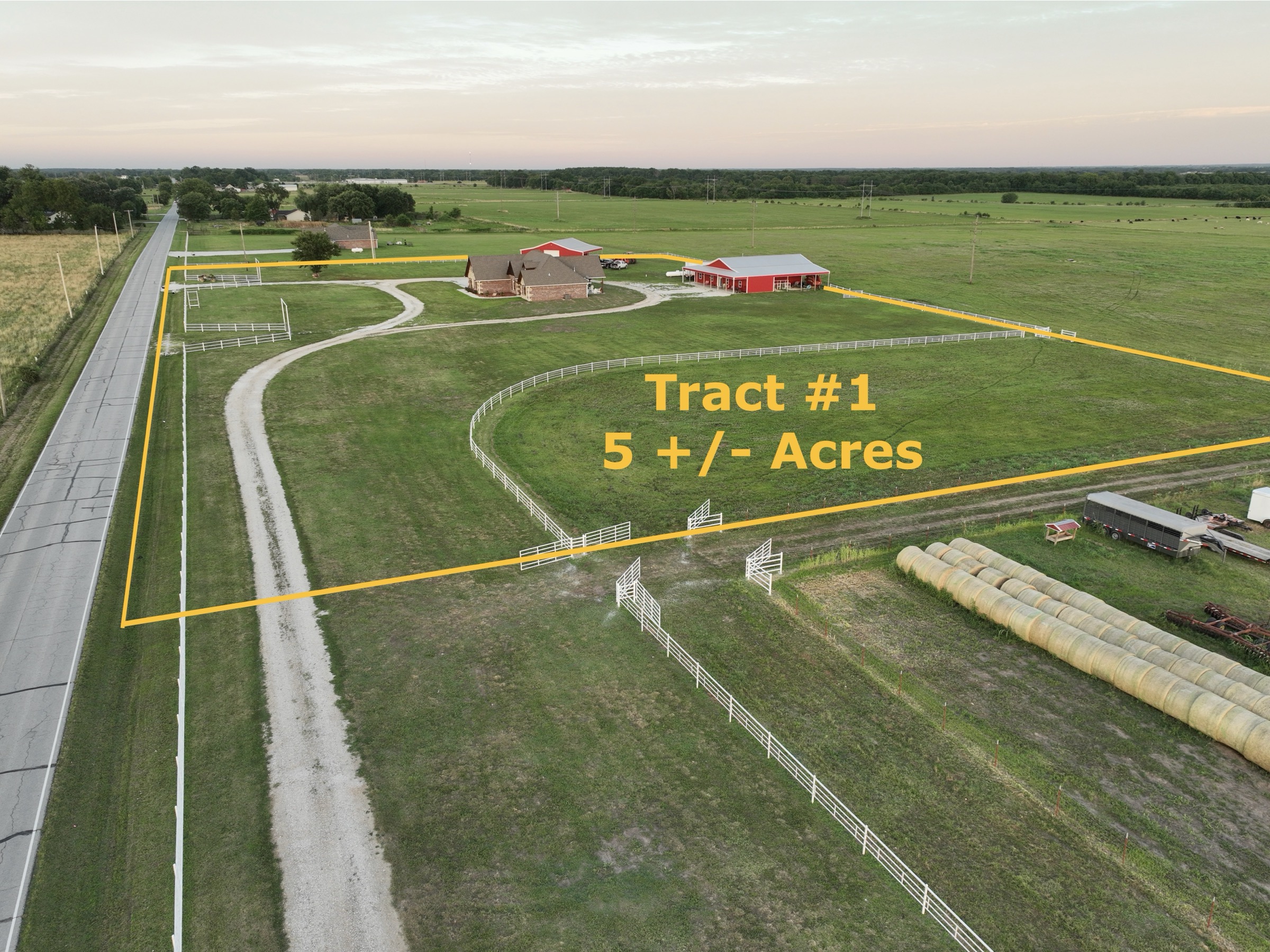 Tract 1 of 7: 5± acres with home